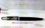 Perfect Replica AAA Cartier Diabolo de Black Resin Ballpoint Pen